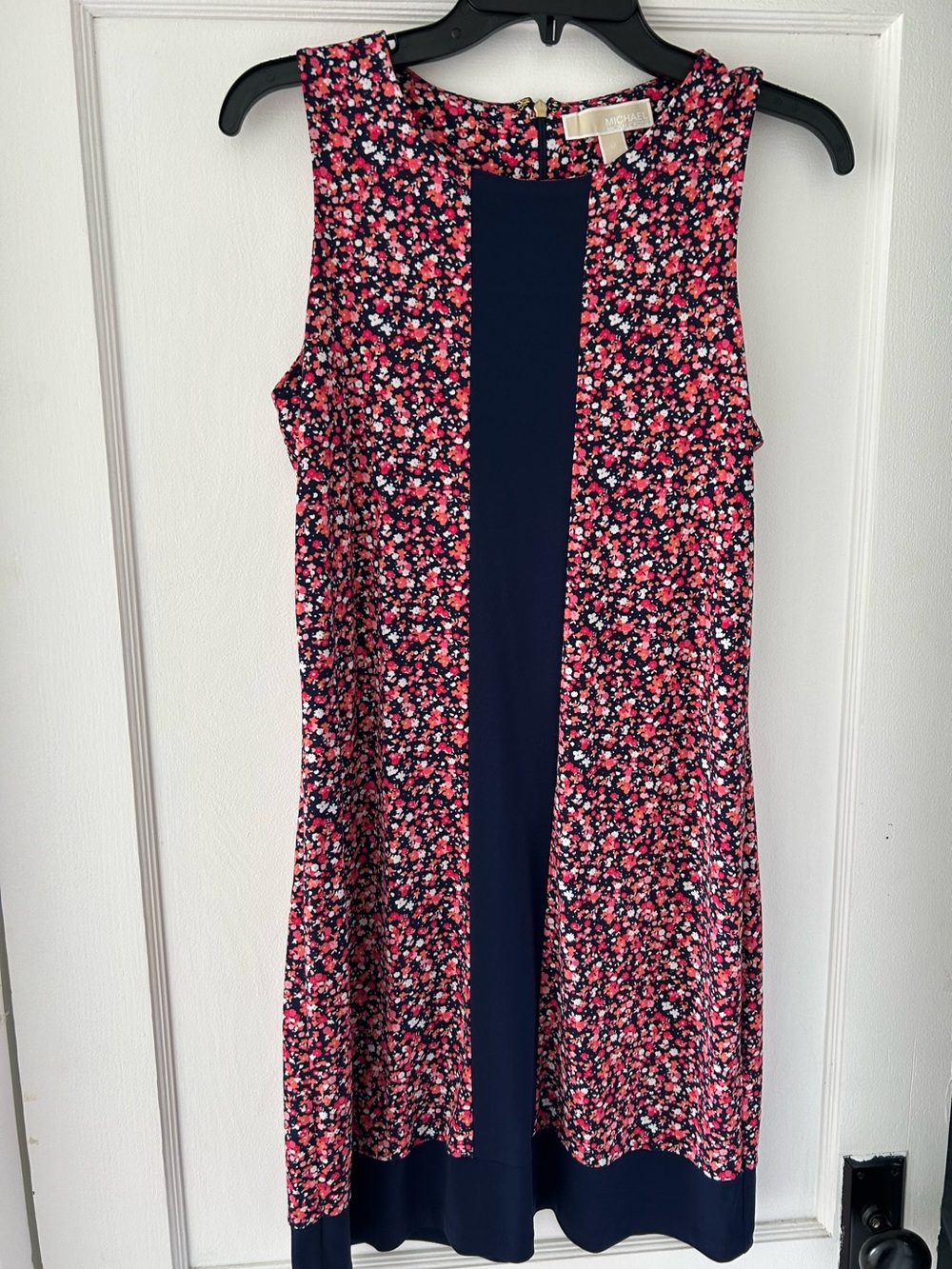 Michael Kors Navy & Pink Floral Shift Dress